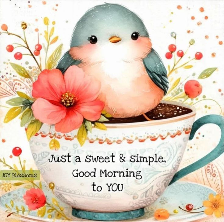 Good morning, friends, happy weekend! ☕☀️🌼