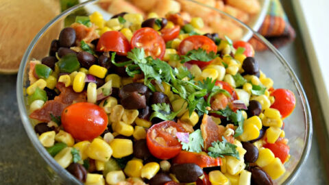 black bean and corn salad with honey-lime dressing Honey Lime Black Bean and Corn Salad