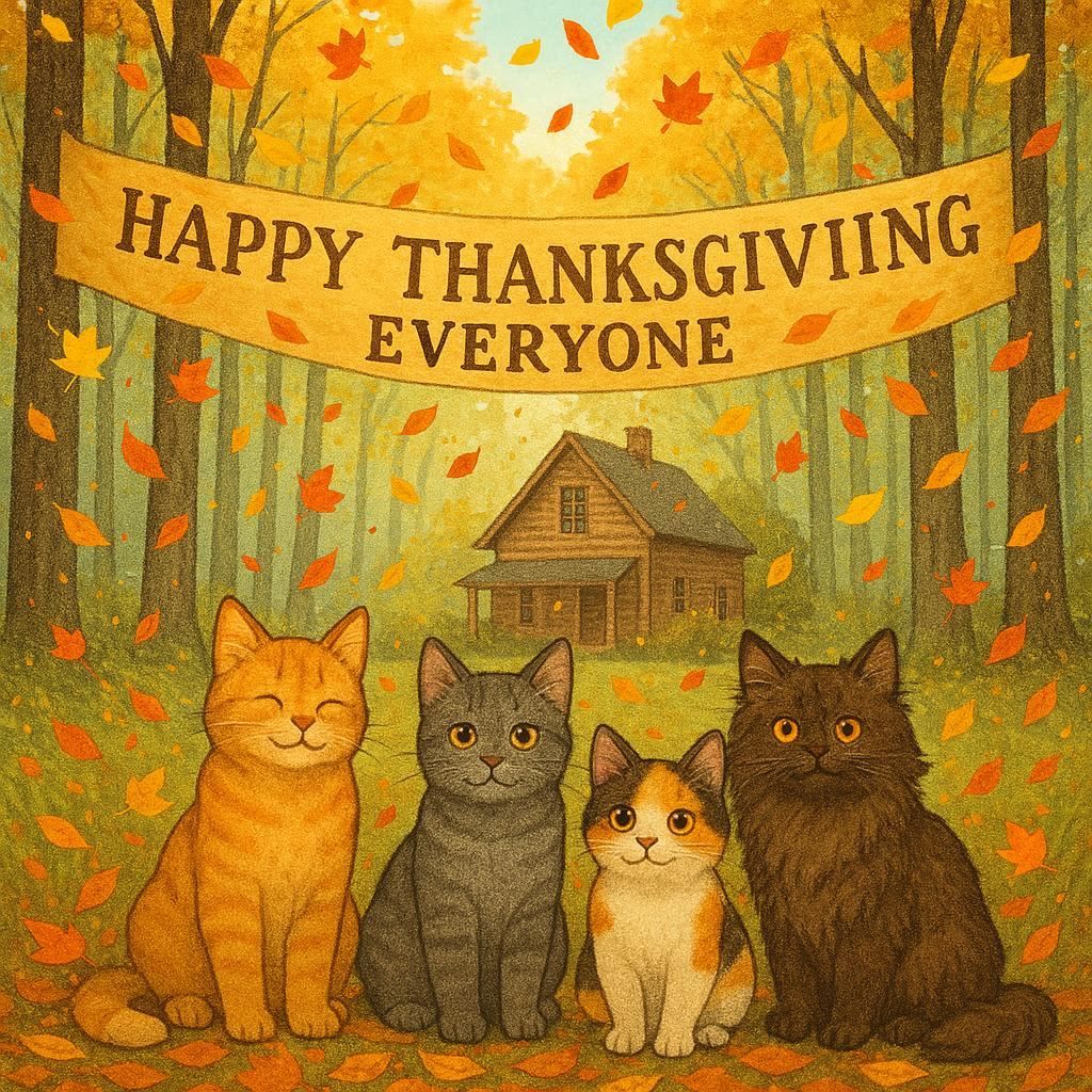 Happy Thanksgiving, y'all! I'm thankful daily for your friendship, encouragement and kind support! I hope you all have a blessed and relaxing day today, sending you all big love. ❤️🧡💛 xo - M  #HappyThanksgiving #blessedandgrateful
