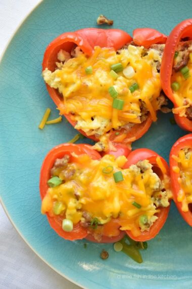 Breakfast Stuffed Bell Peppers – A Little Fish In The Kitchen