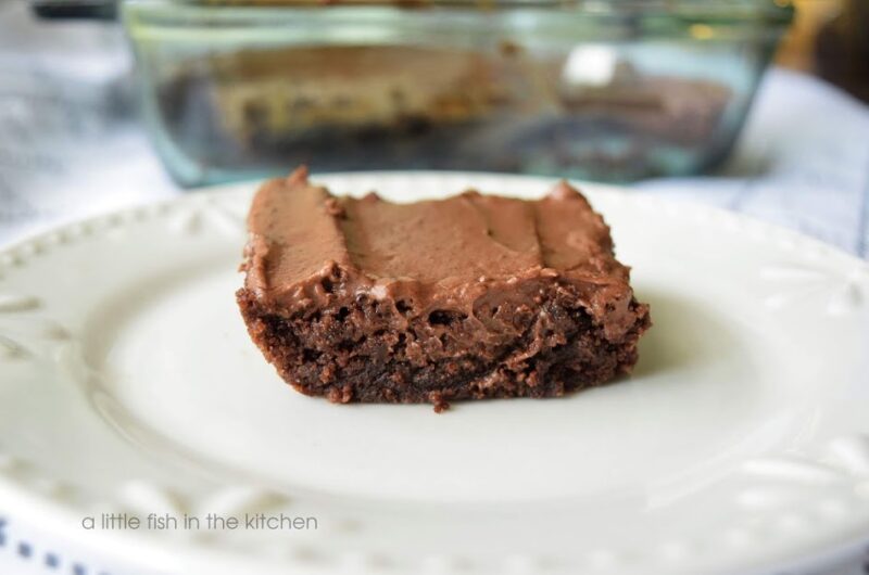 Classic Cocoa Powder Brownies with Quick Chocolate Frosting