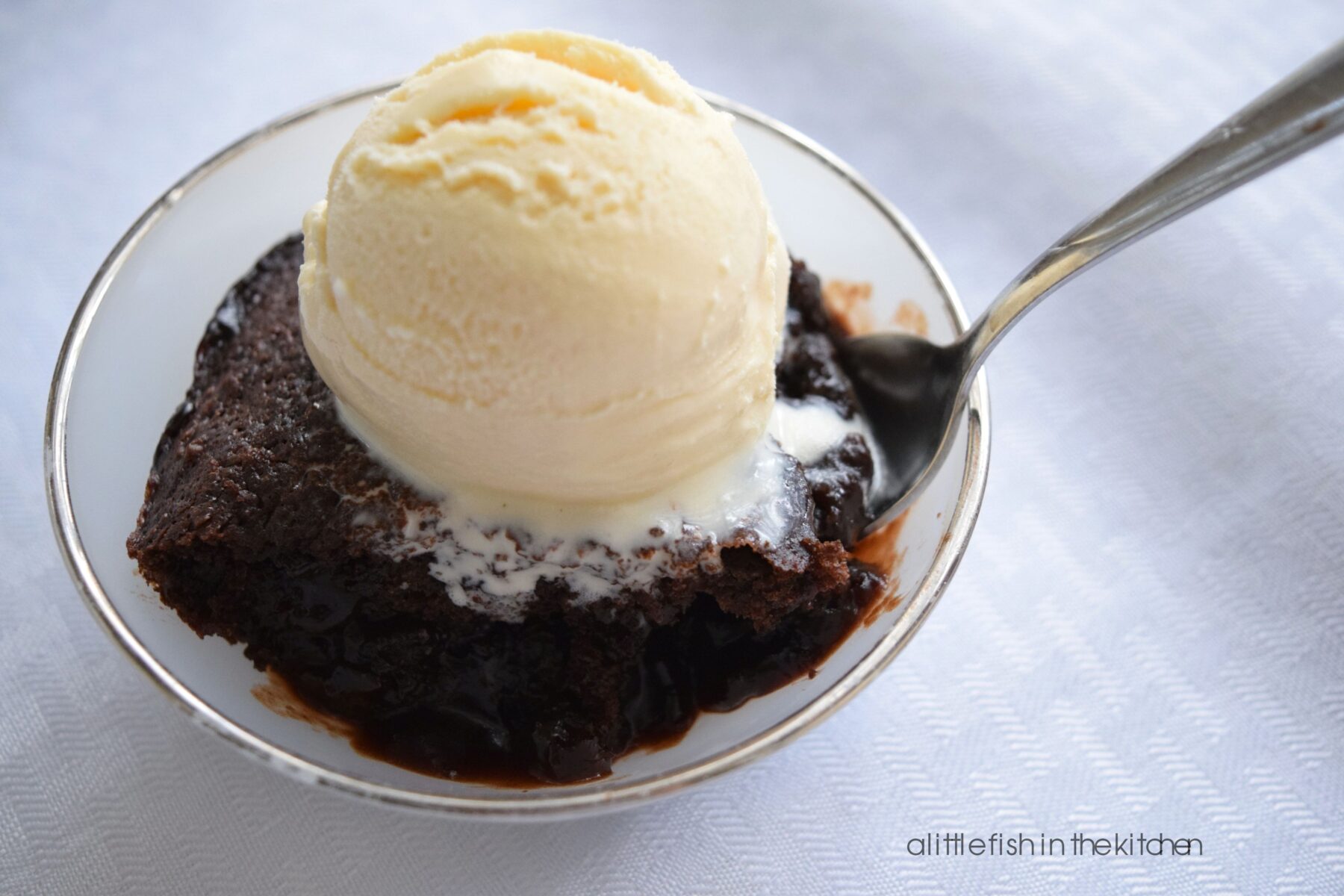 Easy Hot Fudge Cake A Little Fish in the Kitchen