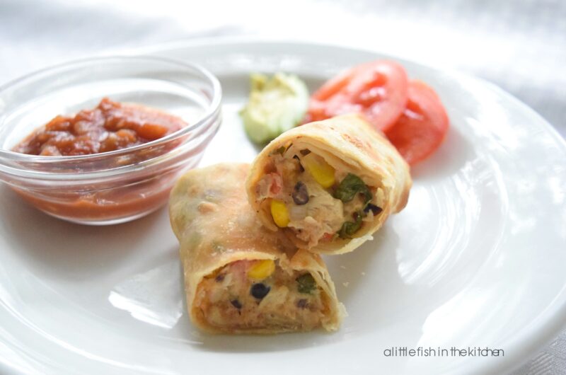 Cheesy Southwestern Chicken Egg Rolls