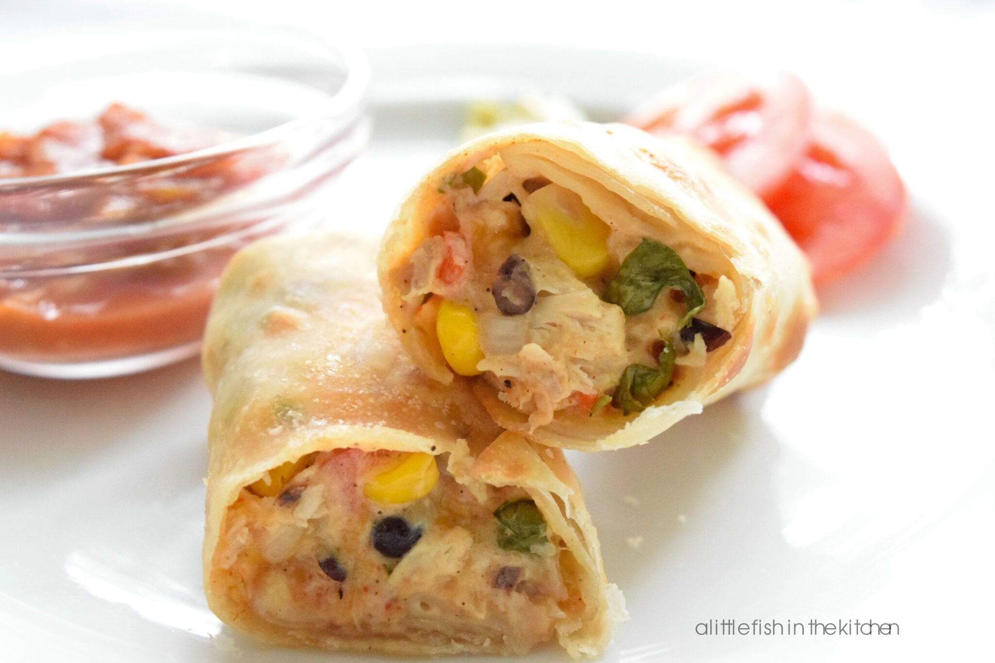 Cheesy Southwestern Chicken Egg Rolls – A Little Fish In The Kitchen