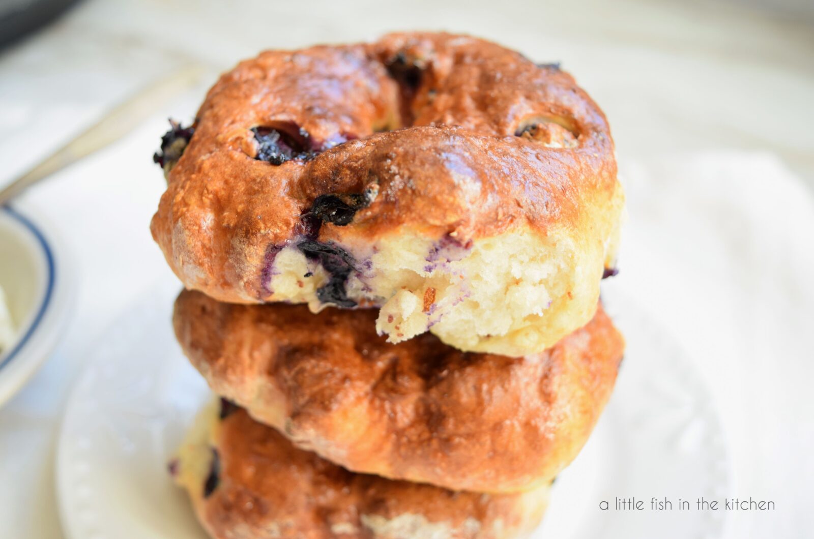 Air Fryer Blueberry Bagels A Little Fish in the Kitchen