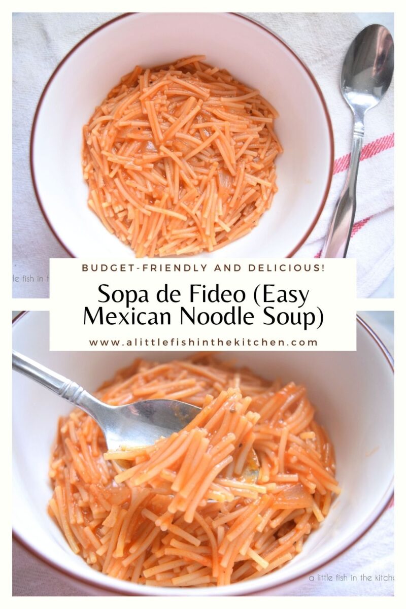 Sopa de Fideo – Easy Mexican Noodle Soup (Recipe + Video) – A Little ...