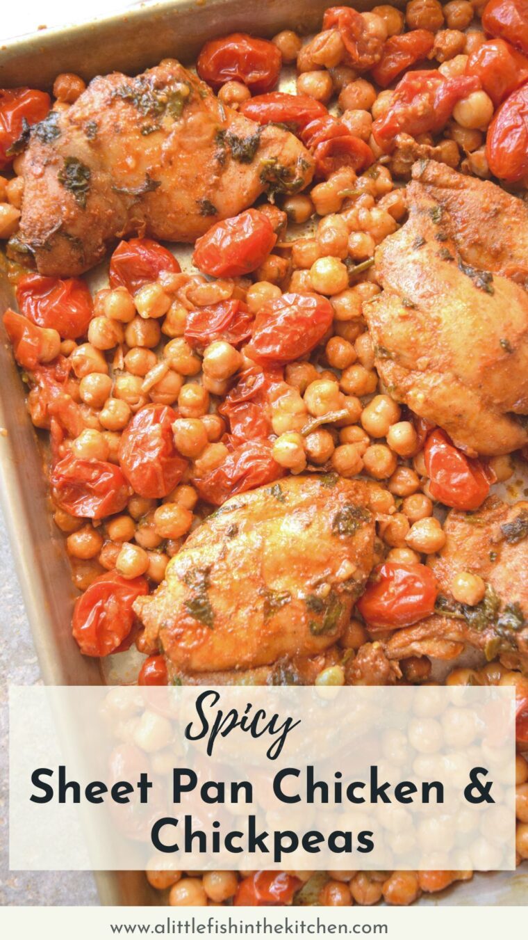 Spicy Sheet Pan Chicken & Chickpeas (Recipe + Video) – A Little Fish in ...