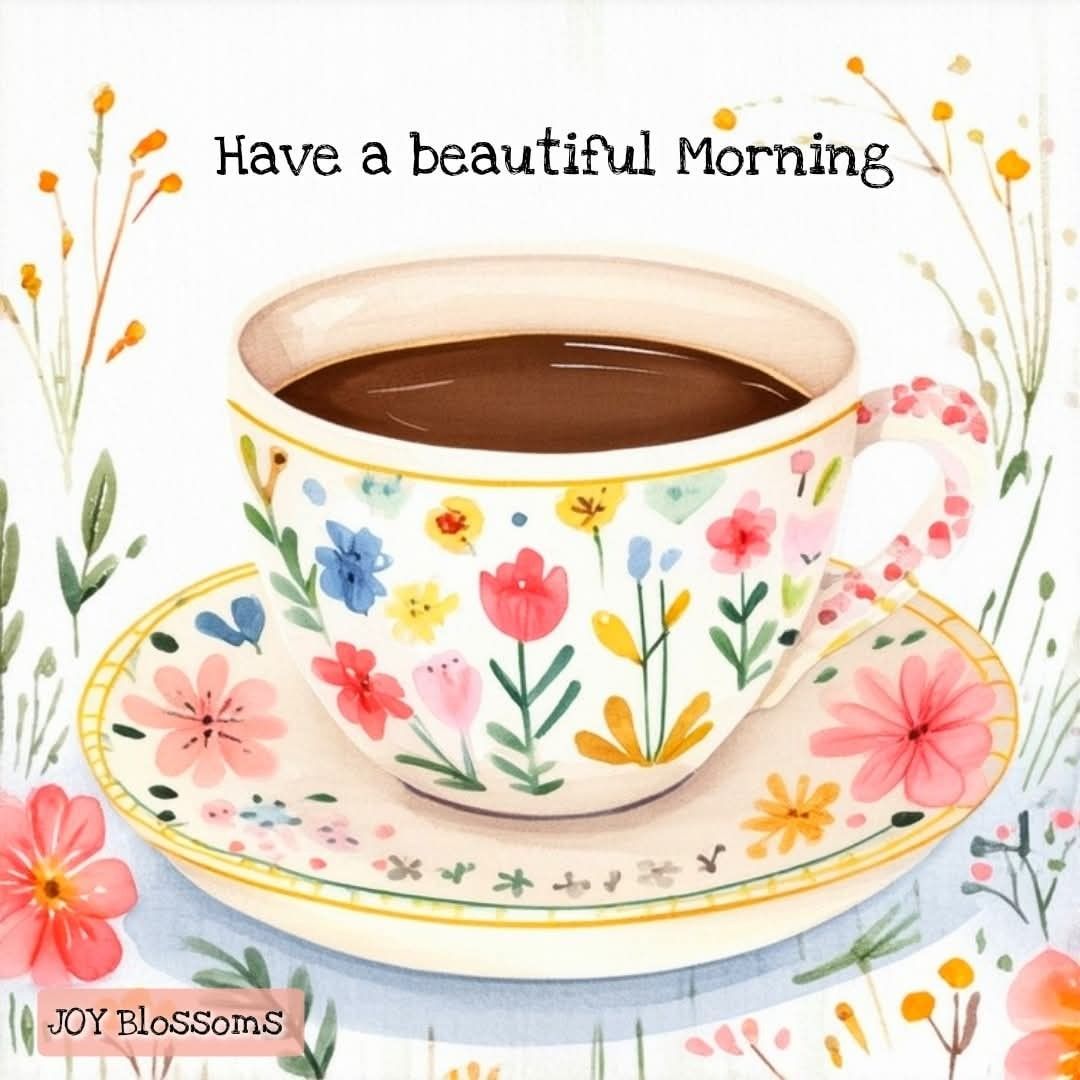 Good morning, friends! 🌷🪻🌞☕