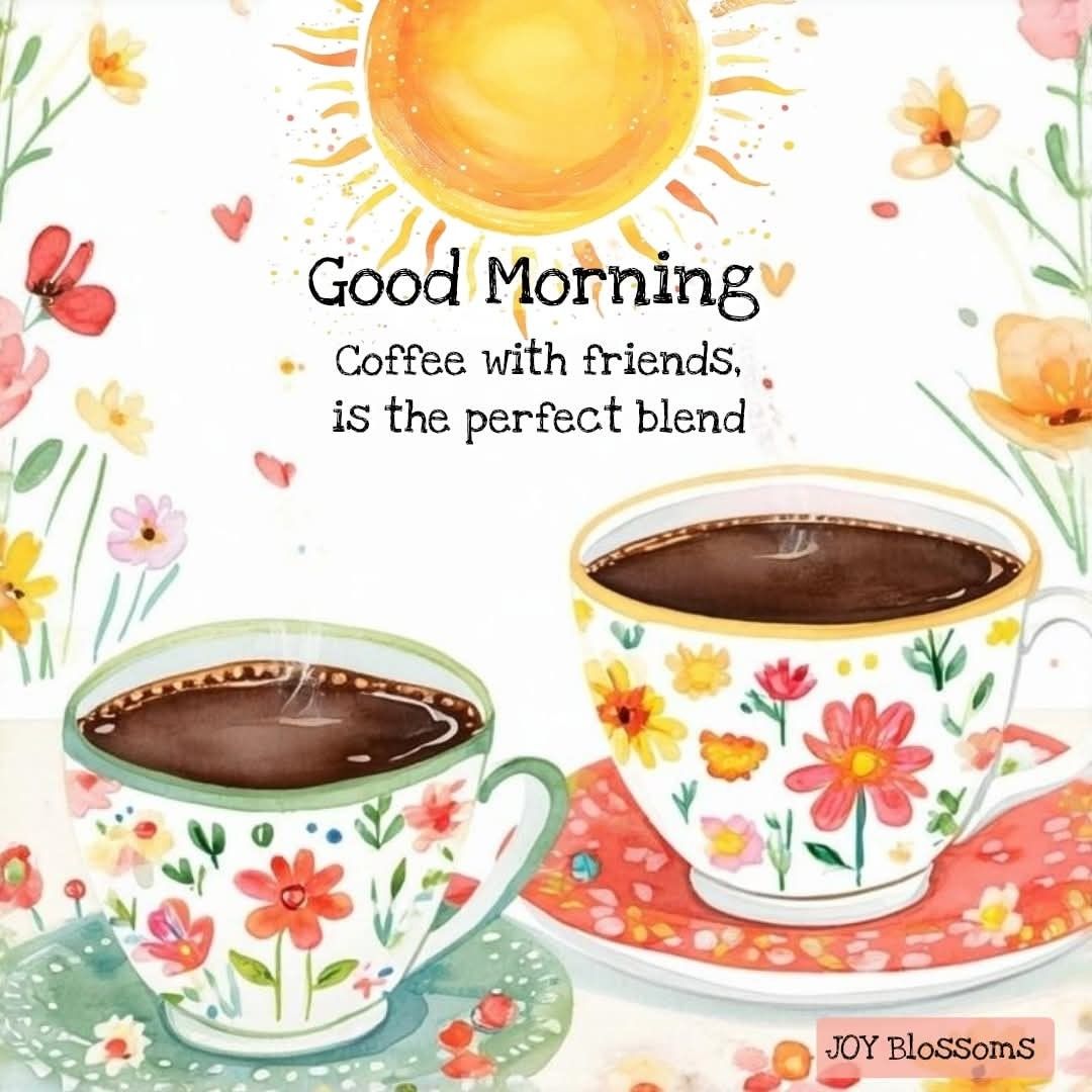 Good morning! Happy Friday! ☕🌞💖
