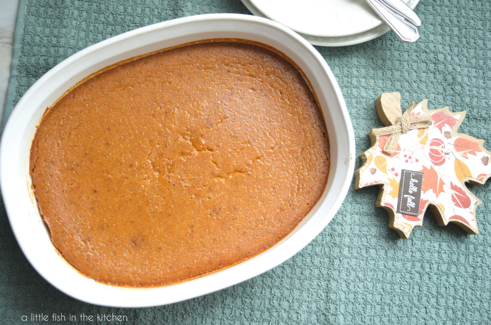 Baked Pumpkin Pie Pudding (Recipe + Video) – A Little Fish in the Kitchen