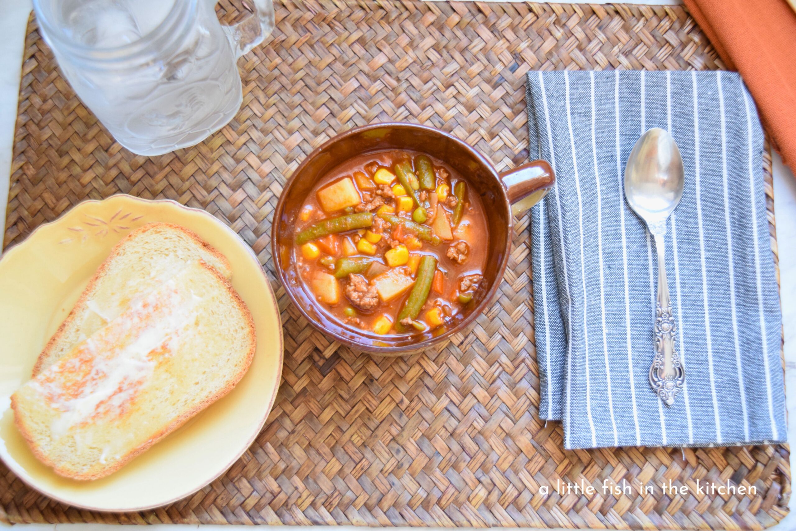 Old-Fashioned Hamburger Vegetable Soup with V8