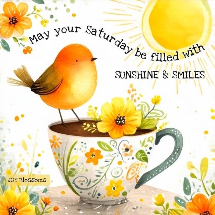 Happy Weekend, everyone! ☕💛🌞