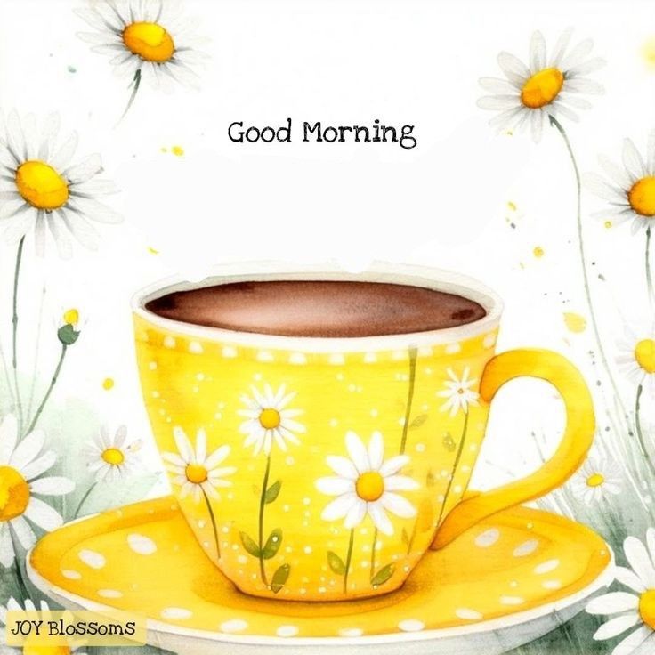 Good morning and Happy Sunday, friends! ☕🌞🌼🌻