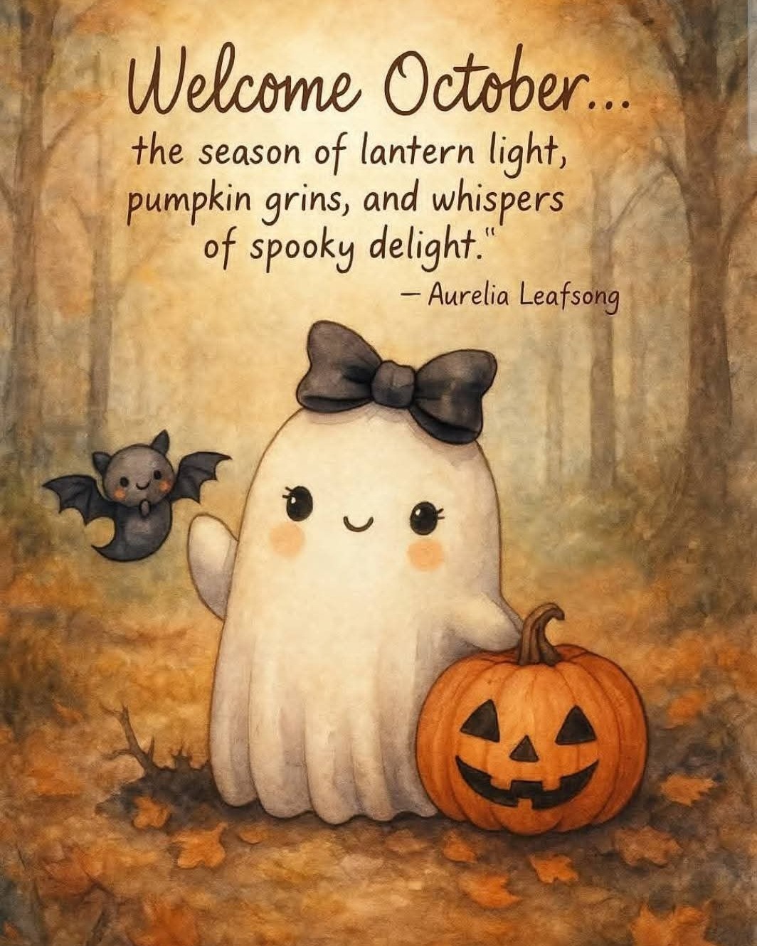Welcome October! We've been waiting for you. 🎃✨🪄💜👻 #welcomeoctober #fallvibes #sweaterweather #spookyseason #pumpkinspiceseason